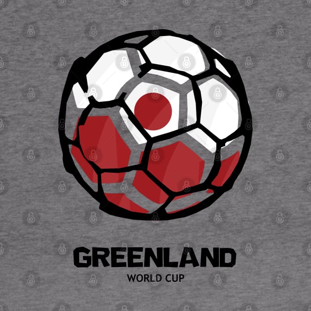 Greenland Football Country Flag by KewaleeTee